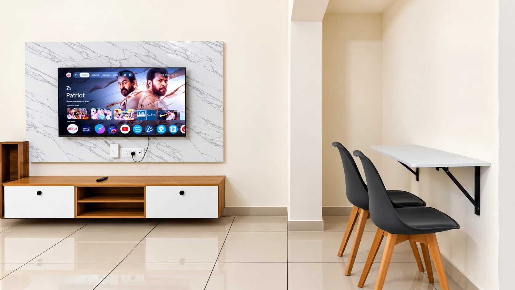 306 - 2 BHK Astha Siddhi Cascade - Living Room